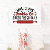 North Pole Frau Claus Cookie Company Weihnachten Banner (Insitu)