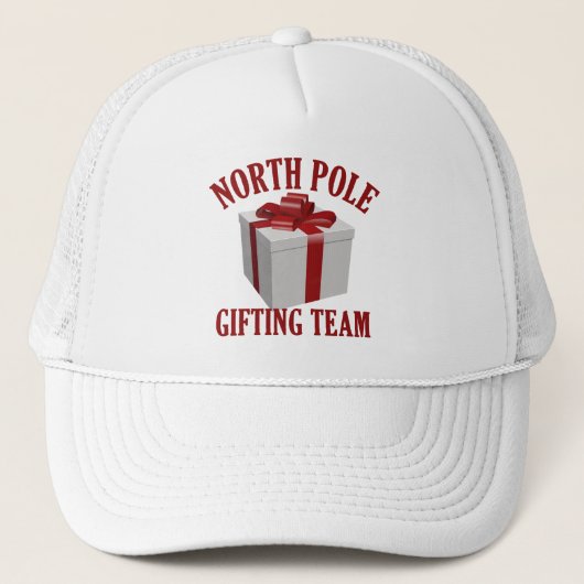 North Pole Gifting-Team-Hut Truckerkappe (Vorderseite)