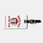North Pole Gifting Team individuelle Gepäckmarke Gepäckanhänger (Vorderseite horizontal)