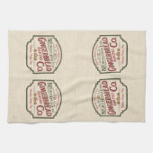 North Pole Gingerbrot Backend Weihnachten Geschirrtuch (Horizontal)