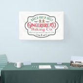 North Pole Gingerbrot Backunternehmen Weihnachten Banner (Messe)