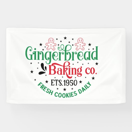 North Pole Gingerbrot Baking Company Banner (Horizontal)