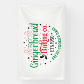 North Pole Gingerbrot Baking Company Banner (Vertikal)