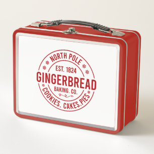 North Pole Gingerbrot Company Metall Brotdose