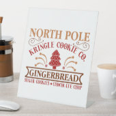North Pole Gingerbrot Company Sockelschild (In Situ)