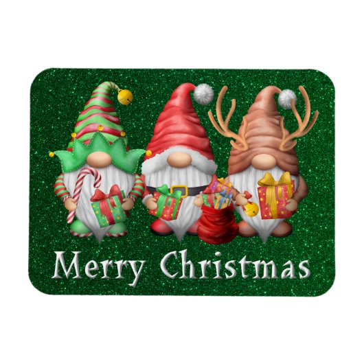 North Pole Gnomes Trio Magnet (Horizontal)