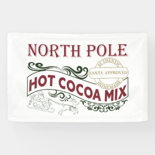 North Pole Hot Cocoa Mix Weihnachts-Party Banner