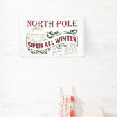 North Pole Hot Cocoa Weihnachts-Party Banner (InSitu)