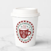 North Pole Hot Schokolade Company Weihnachts-Party Pappbecher (Vorderseite)