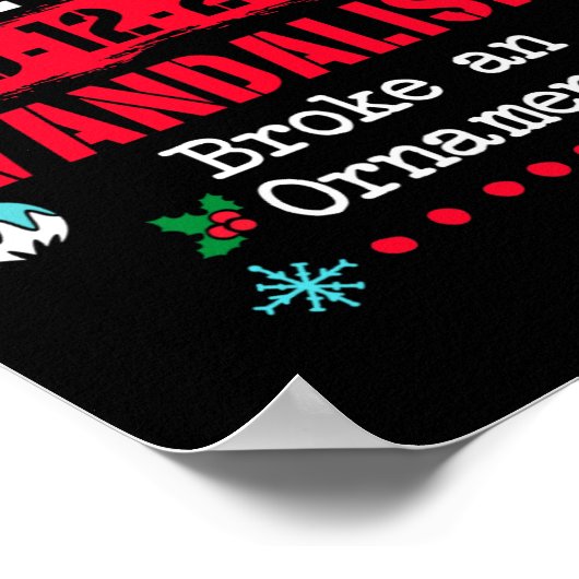 North Pole Korrektur Vandalismus Broke ein Ormal Poster (Ecke)