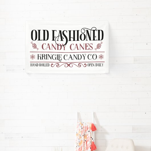 North Pole Kringle Candy Company Weihnachten Banner (InSitu)