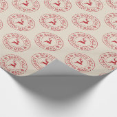 North Pole Mail Christmas Wrapping Paper Geschenkpapier (Ecke)