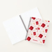 North Pole Mail Weihnachtsmuster Personalisiert Notizblock (Innenseite)