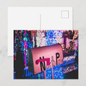 North Pole Mailbox Weihnachten Postkarte (Vorne/Hinten)