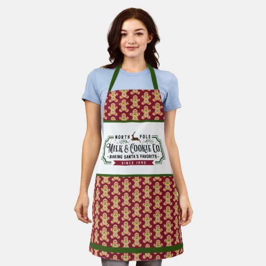 North Pole Milk & Cookie Co. | Lebkuchen Schürze (Getragen)