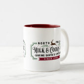 North Pole MIlk & Cookie Co. Zweifarbige Tasse (VorderseiteRechts)