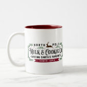 North Pole MIlk & Cookie Co. Zweifarbige Tasse (Links)