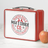 North Pole Milk Cookie Company Metall Brotdose (Beispiel)