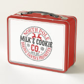 North Pole Milk Cookie Company Metall Brotdose (Rückseite)