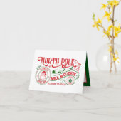 North Pole Milk Cookie Company Weihnachten Karte (Gelbe Blume)