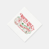 North Pole Milk Cookie Company Weihnachten Serviette (Ecke)
