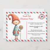 North Pole party Magic | Enchanted Elf Einladung (Vorderseite)