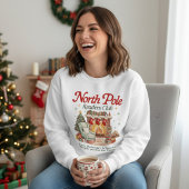 North Pole Readers Club Book Lover Christmas Sweatshirt