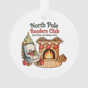 North Pole Readers Club Weihnachtsbücher Xmas Lieb Ornament