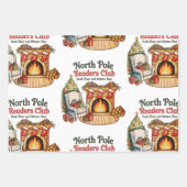 North Pole Readers Club Weihnachtsbücher Xmas Love Geschenkpapier Set (Vorderseite)