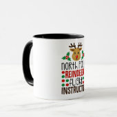 North Pole Reindeer Flight Instructor Christmas  Tasse (Vorderseite Links)