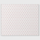 North Pole Rentier Logo Weihnachtsmuster Geschenkpapier (Flach)