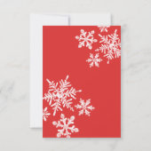 North Pole Santa Christmas Baby Dusche Dankeskarte (Rückseite)