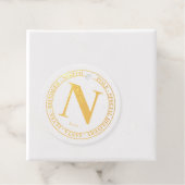 North Pole Santa Delivery Name Modern Gold Foil Geschenkanhänger (Mit Box)