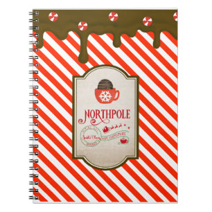 North Pole Santa Shop Weihnachtself Made Notizblock