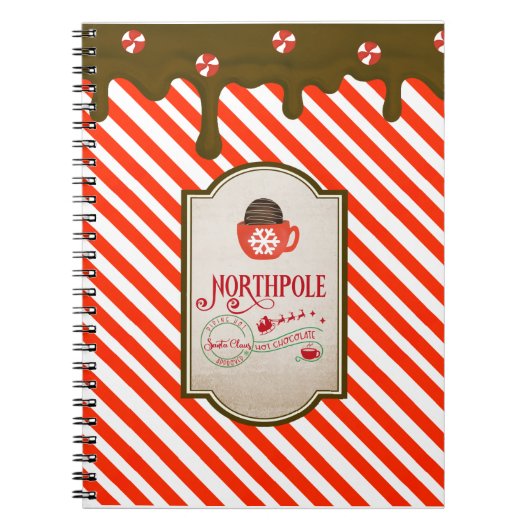 North Pole Santa Shop Weihnachtself Made Notizblock (Vorderseite)