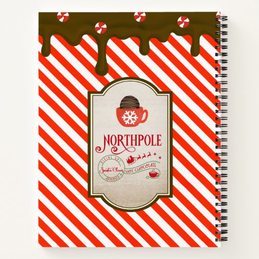 North Pole Santa Shop Weihnachtself Made Notizblock (Rückseite)