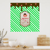 North Pole Santa Shop Weihnachtself Made Poster (Küche)