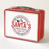 North Pole Santa's Workshop Metall Brotdose (Vorderseite)