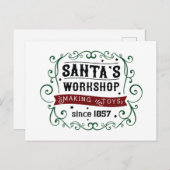 North Pole Santa's Workshop Weihnachten (Vorne/Hinten)