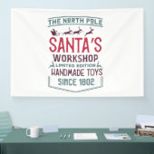 North Pole Santa's Workshop Weihnachten Banner (Messe)