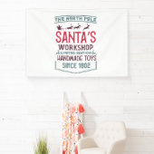 North Pole Santa's Workshop Weihnachten Banner (InSitu)