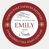 North Pole Special Delivery Stickers (Vorderseite)