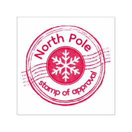 North Pole Stamp of Approval | Wood Art Stamp Permastempel