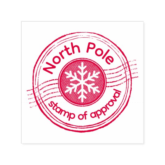 North Pole Stamp of Approval | Wood Art Stamp Permastempel (Design)