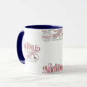North Pole Trading Co. Weihnachts-Tasse Tasse (Vorderseite Links)