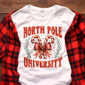 North Pole University Coquette Weihnachten Tri-Blend Shirt