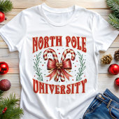 North Pole University Coquette Weihnachten Tri-Blend Shirt