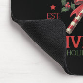North Pole University Retro Christmas Candy Cane H Mousepad (Ecke)