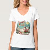 North Pole: Where Magic Never Melts T-Shirt (Vorderseite)