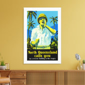 North Queensland ruft an Leinwanddruck (Insitu (Wohnzimmer))